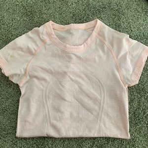 Lululemon swiftly short sleeve light pink